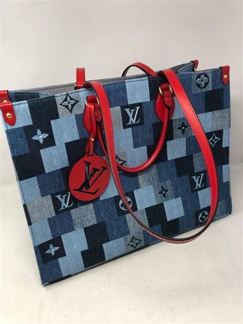 lv denim on the go